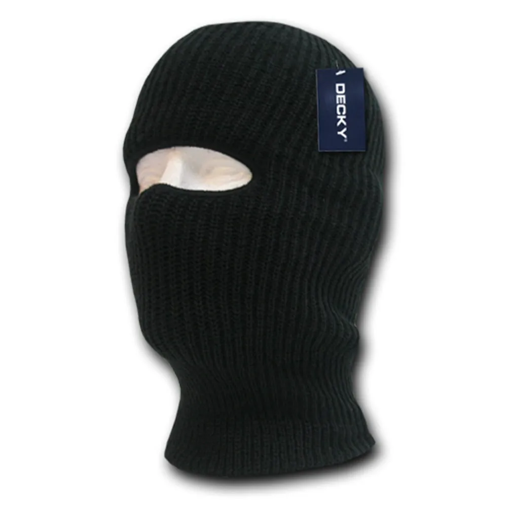 Lot of 6 Decky Face Masks (1-Hole) Ski Mask Balaclava Cover Bulk