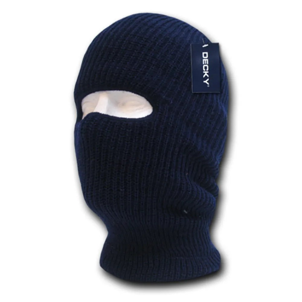 Lot of 6 Decky Face Masks (1-Hole) Ski Mask Balaclava Cover Bulk