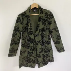 LUII Wool   Velvet Peacoat Medium