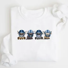 Maine Black Bears Highland Cow Football Team Football Lovers Gift Unisex Crewneck Hoodie Sweatshirt