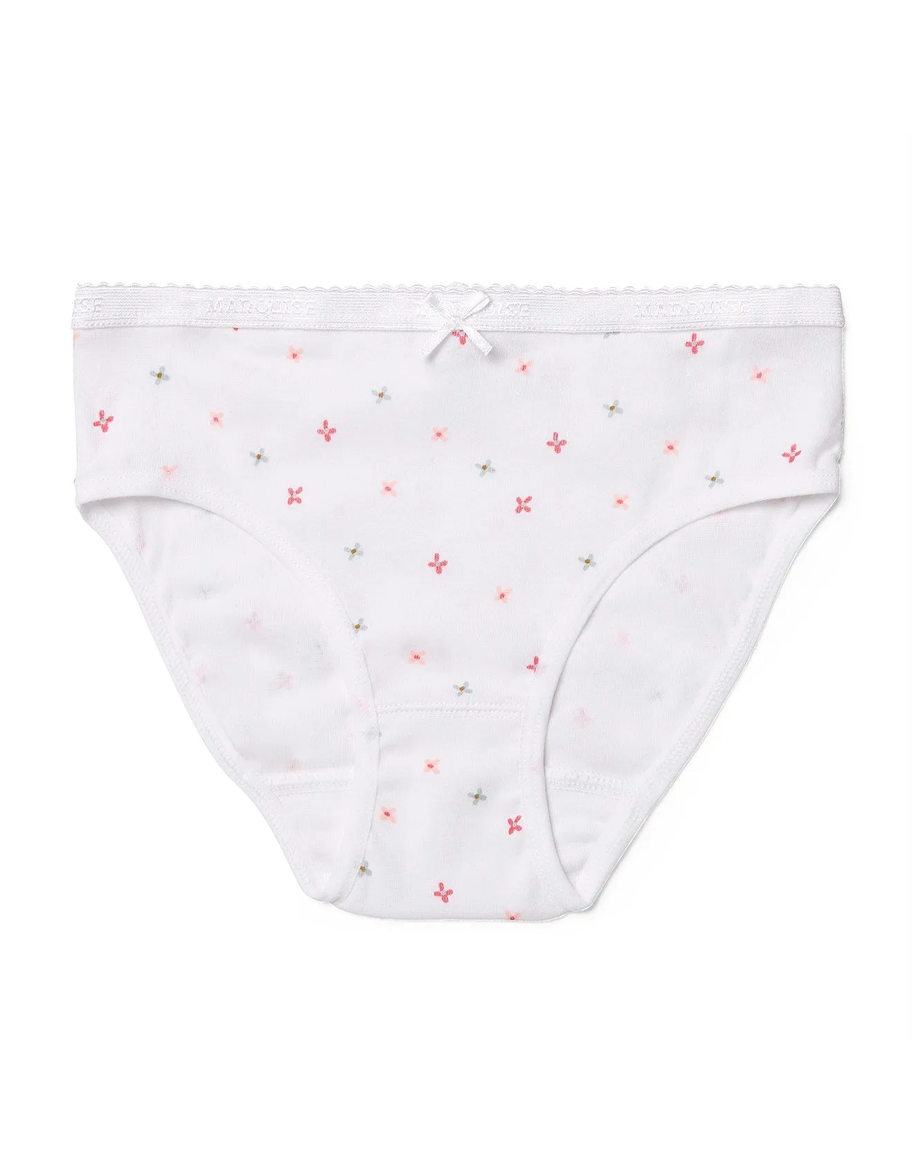 Marquise 2 Pack Girls Underwear - Flamingos - White/ Print