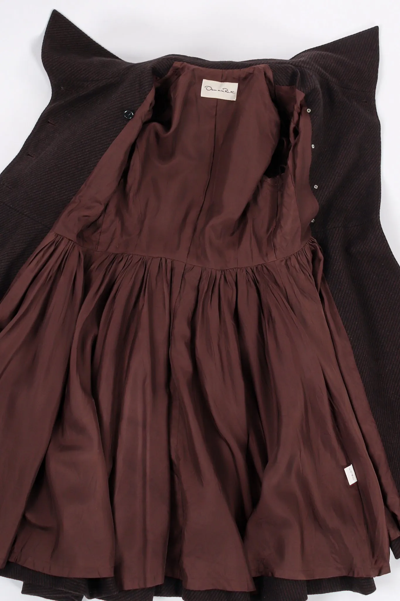 Micro Check Tweed Princess Coat