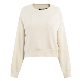 MLB BOSTON RED SOX NEUTRAL WOMEN'S CREWNECK (EGGSHELL)