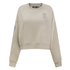 MLB CHICAGO WHITE SOX NEUTRAL WOMEN'S CREWNECK (TAUPE)