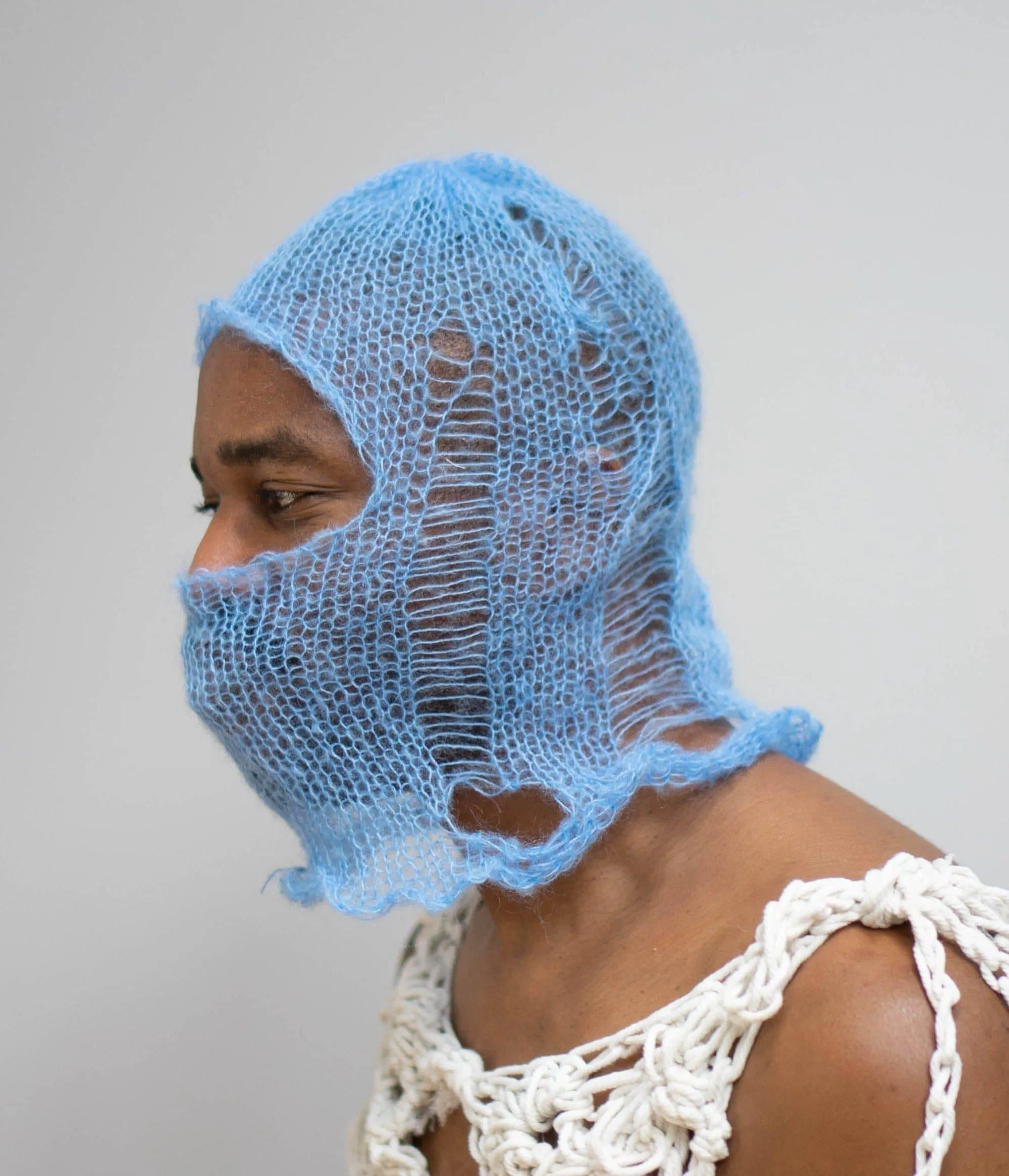 Mohair Hoods Blue