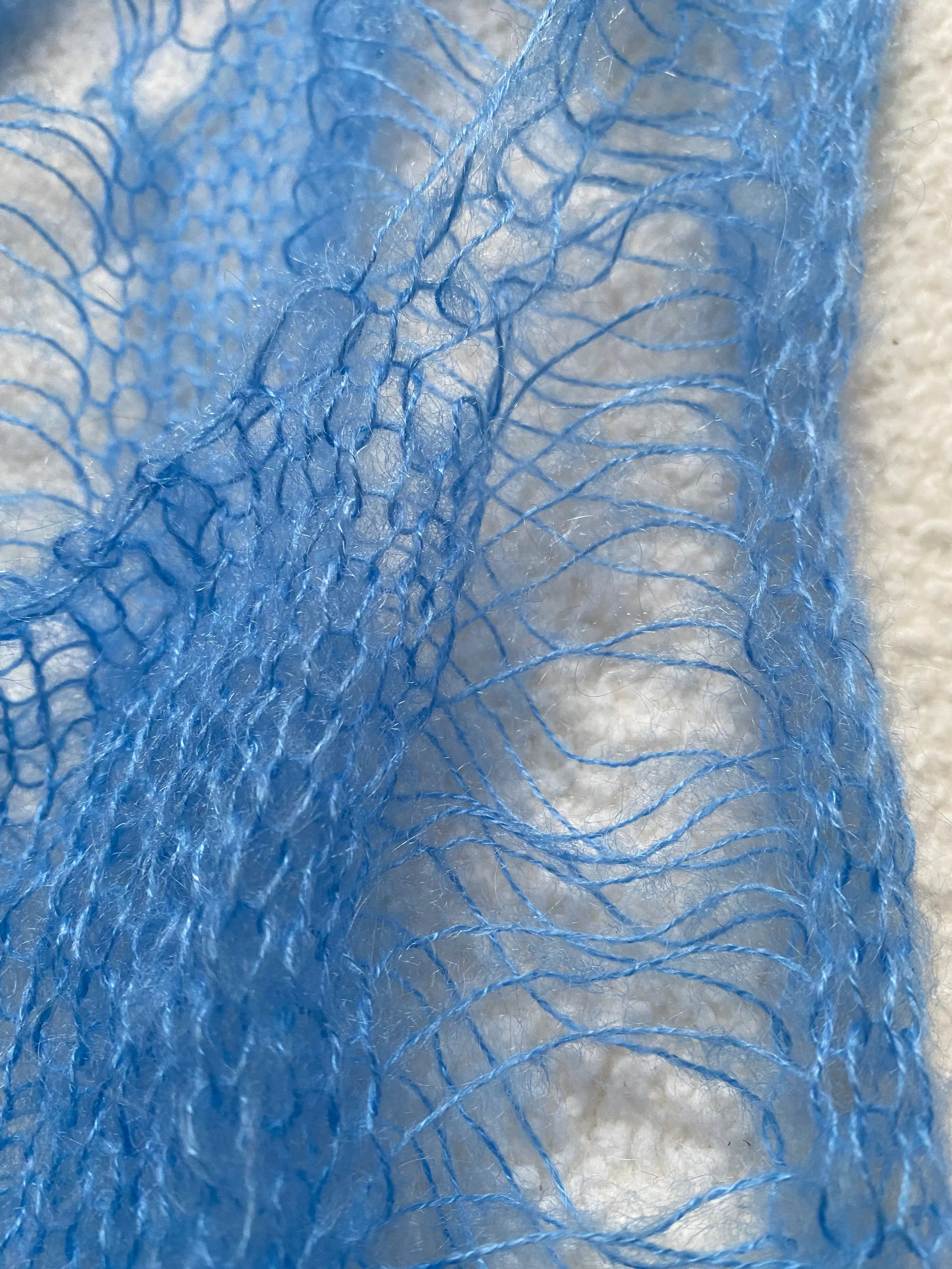 Mohair Hoods Blue