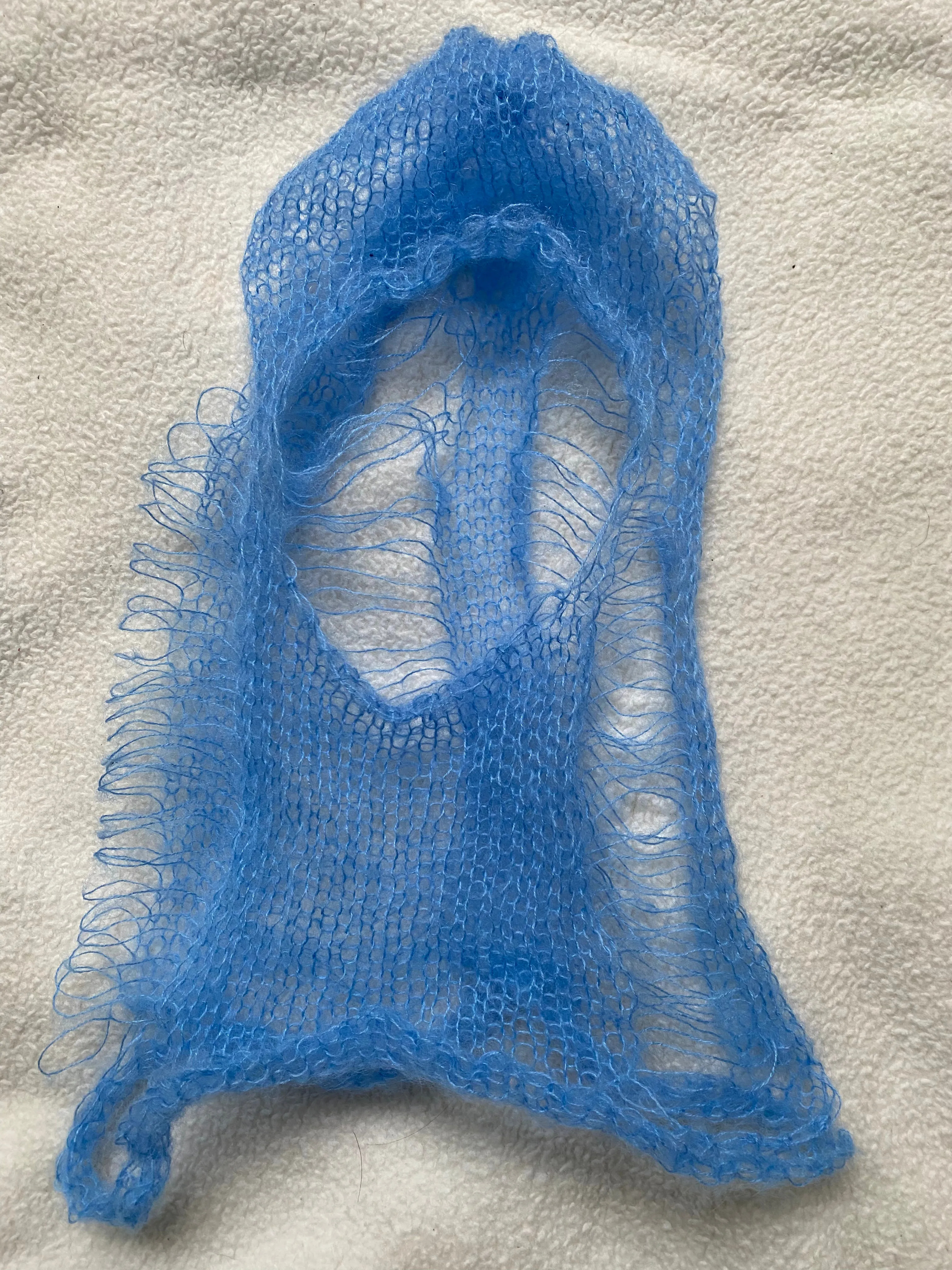 Mohair Hoods Blue