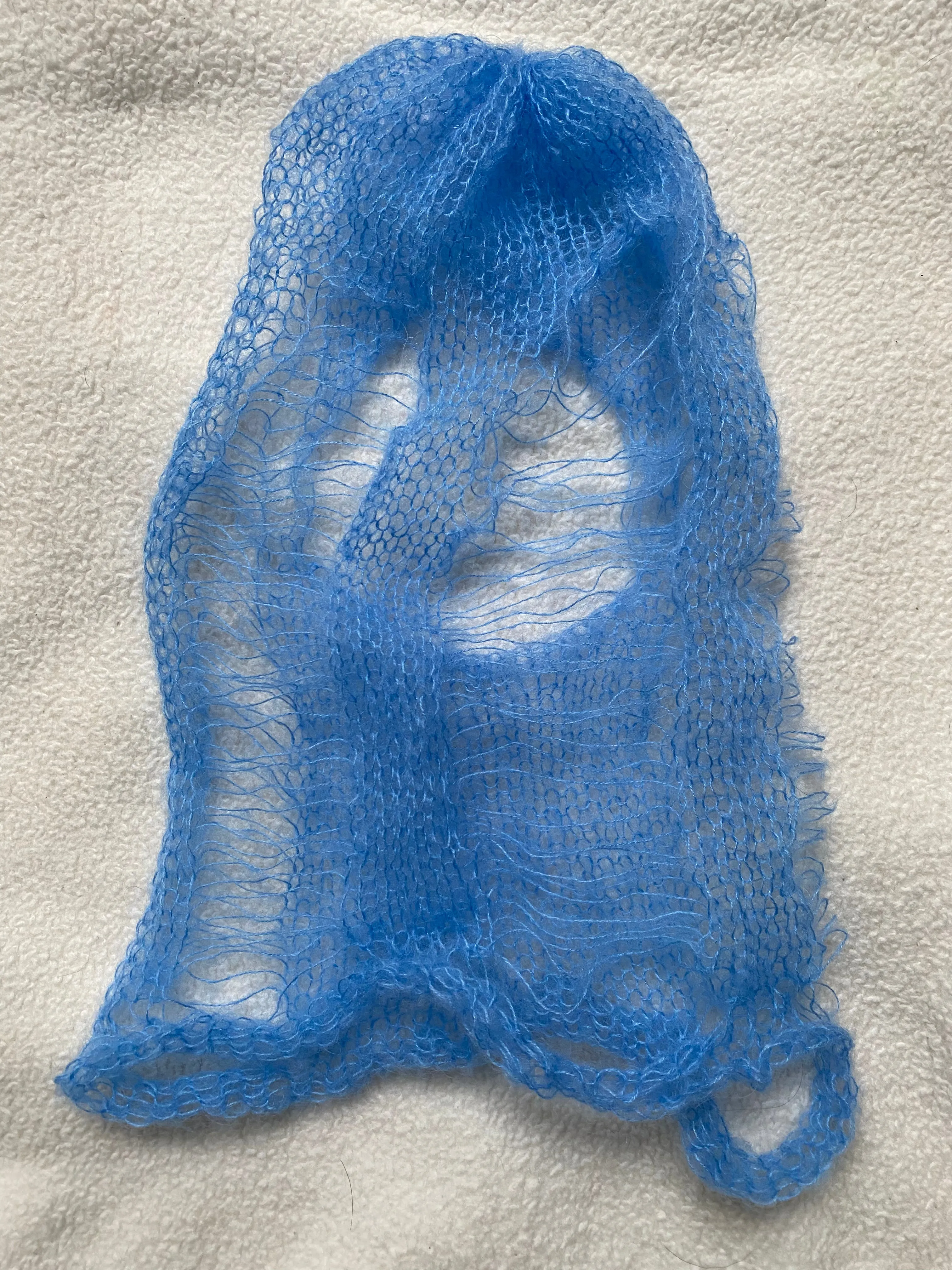 Mohair Hoods Blue
