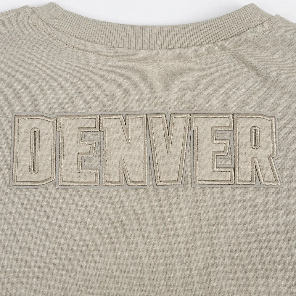 NBA DENVER NUGGETS NEUTRAL WOMEN'S CREWNECK (TAUPE)