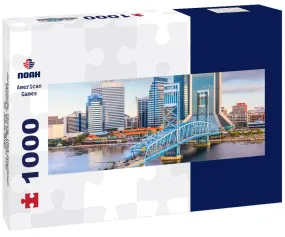 Noah Jigsaw Puzzle Jacksonville, Florida, USA downtown skyline in the afternoon over St. Johns River panorama 1000 pieces