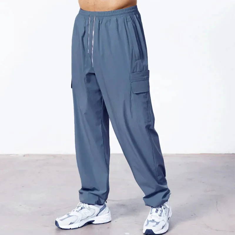 OB GYM New pants Large Pocket Loose Overalls