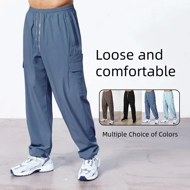 OB GYM New pants Large Pocket Loose Overalls