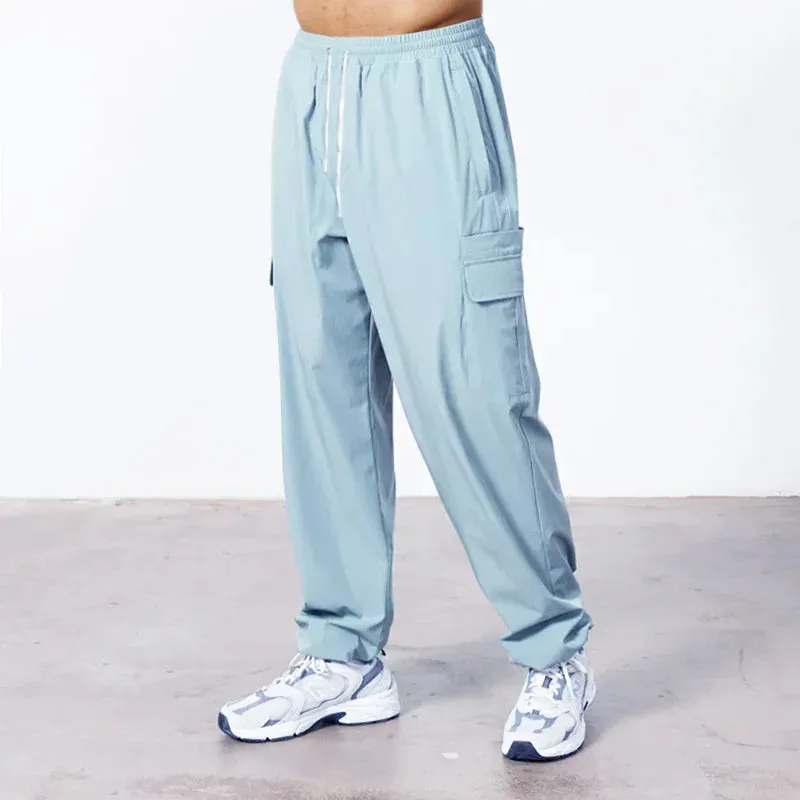 OB GYM New pants Large Pocket Loose Overalls