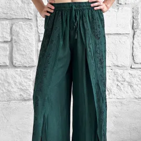 'Palazzo Pants' Indian Rayon - Green