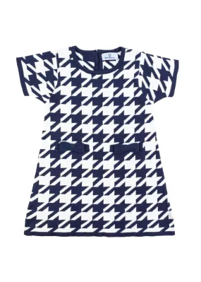 Party Ready Houndstooth Sweater Dress