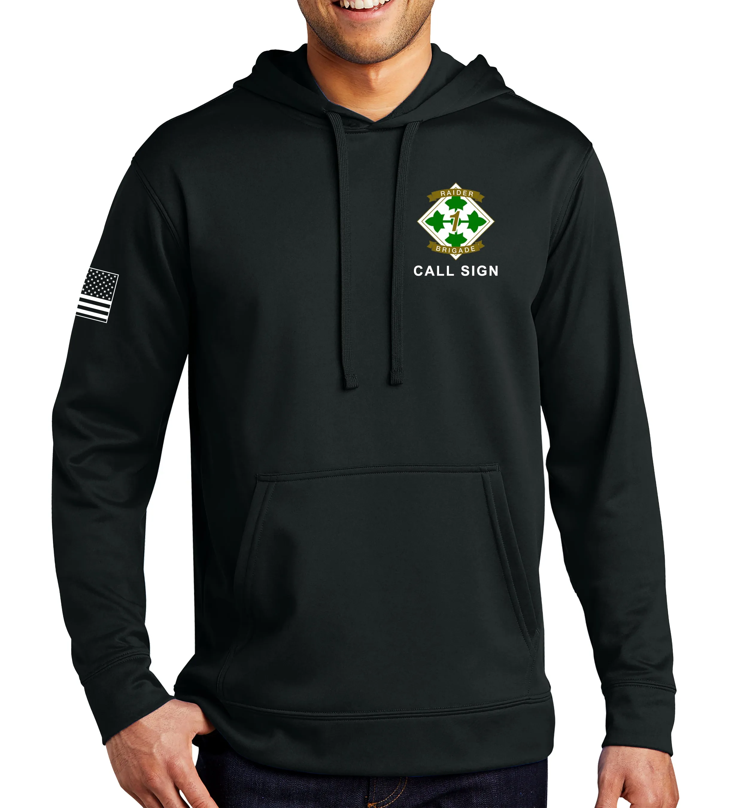 Performance Hoodie (Color Design) Sweatshirt. (This material is lighter than the 50-50) This sweatshirt is NOT approved for PT..