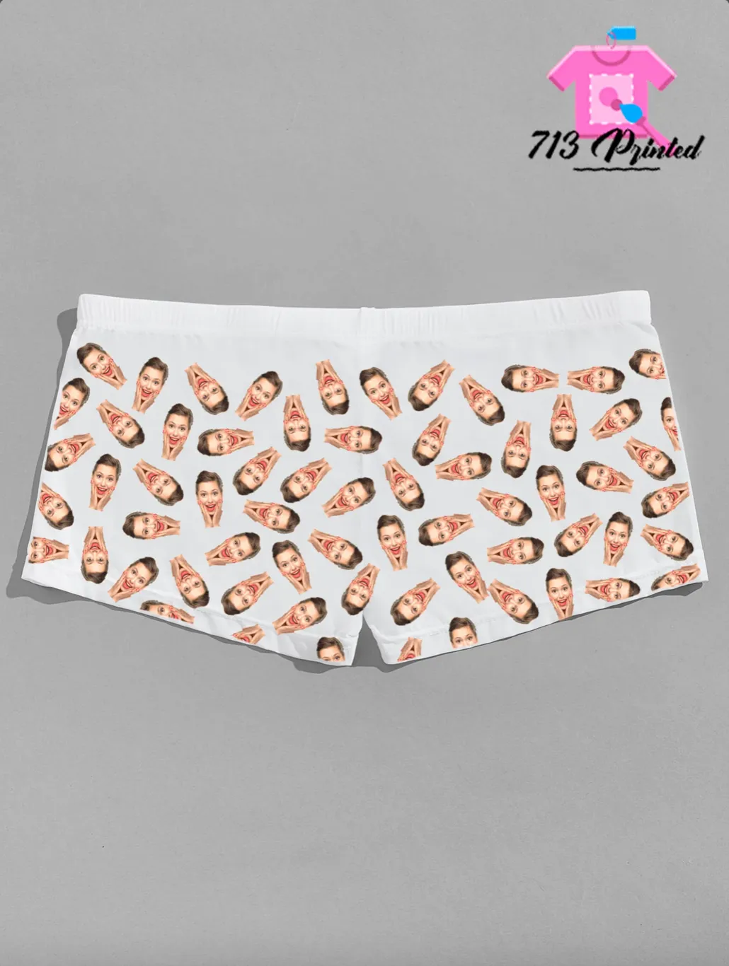 Personalized Boxers for Husband or Boyfriend, Custom Wedding Gift for Bridegroom, Print Face Photo Underwear, Popular Valentine's Gift