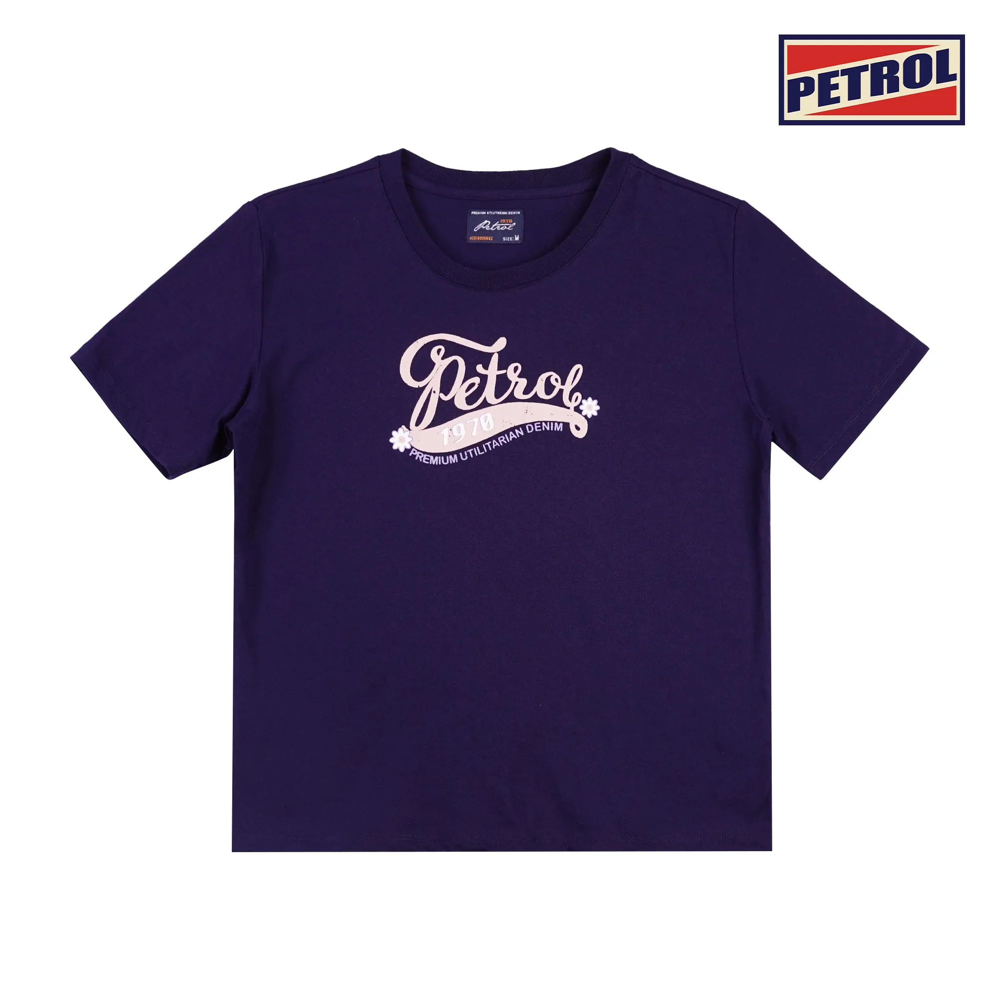 Petrol Ladies Basic Tees Boxy Fitting CVC Jersey Fabric 159763-U (Peacoat)