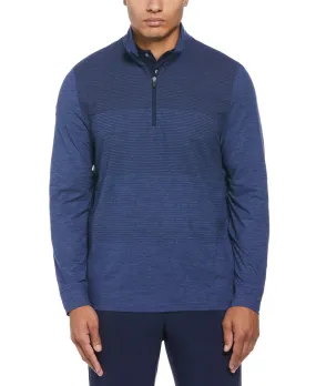 PGA TOUR Mens Lux Touch Ombre Golf Sweater Peacoat Blue Heather Large