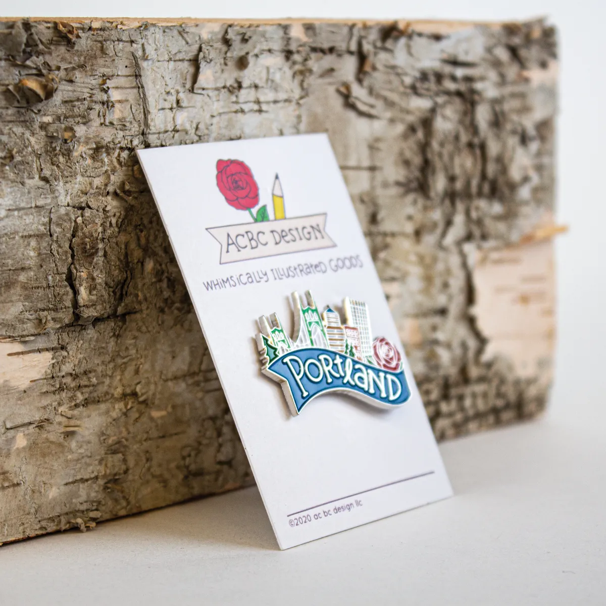 Portland Skyline Pin