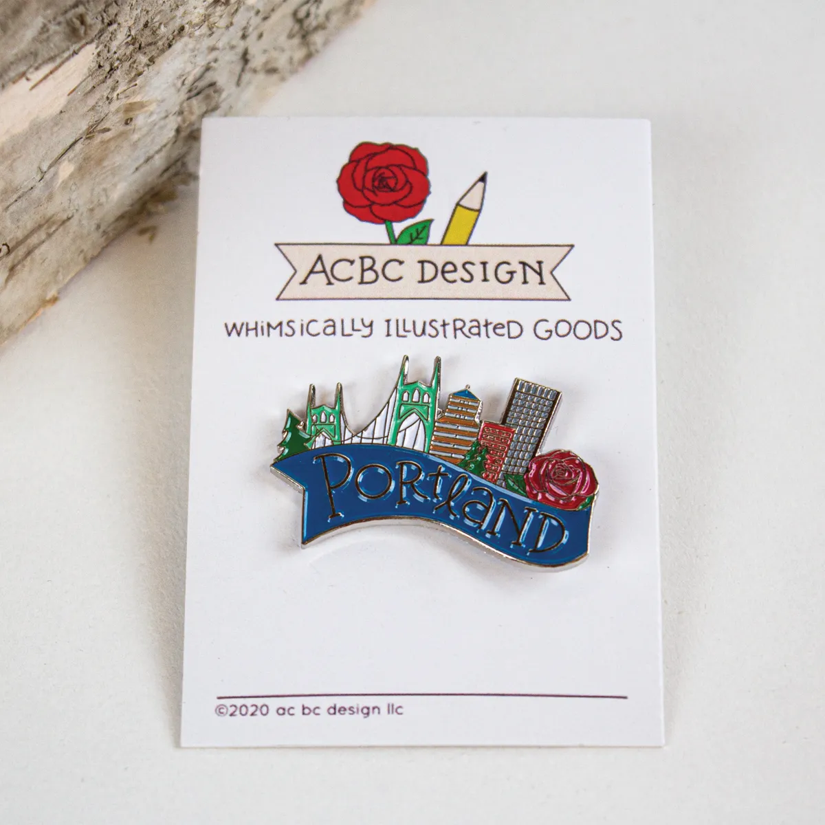 Portland Skyline Pin