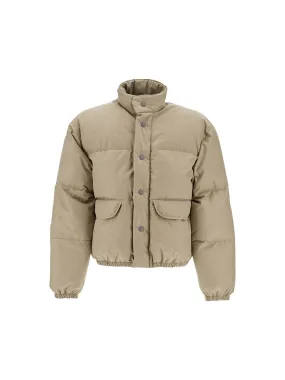 Quilted Puffer High-Collar Jacket