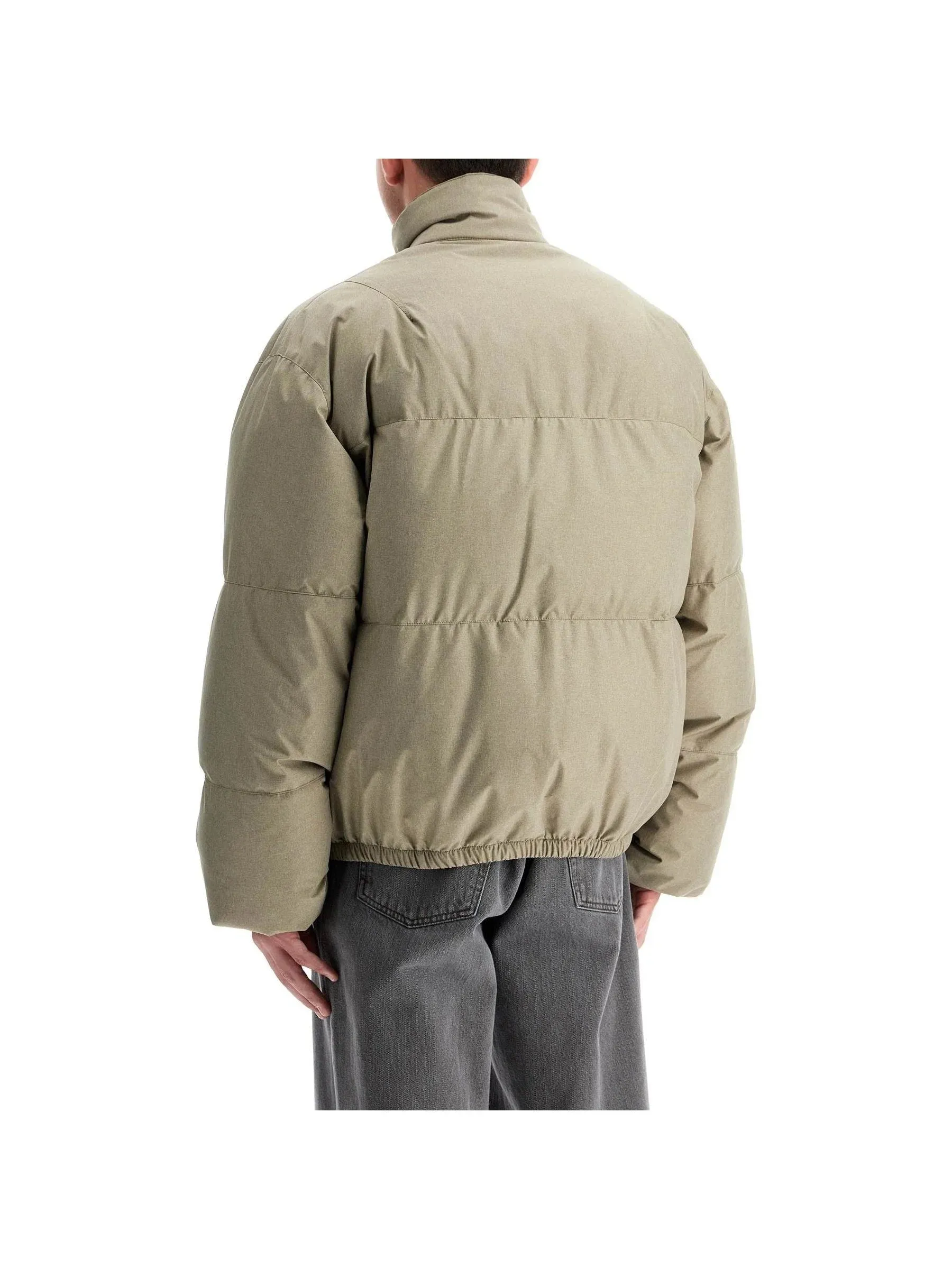 Quilted Puffer High-Collar Jacket