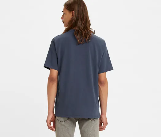Red Tab Vintage Tee - Peacoat
