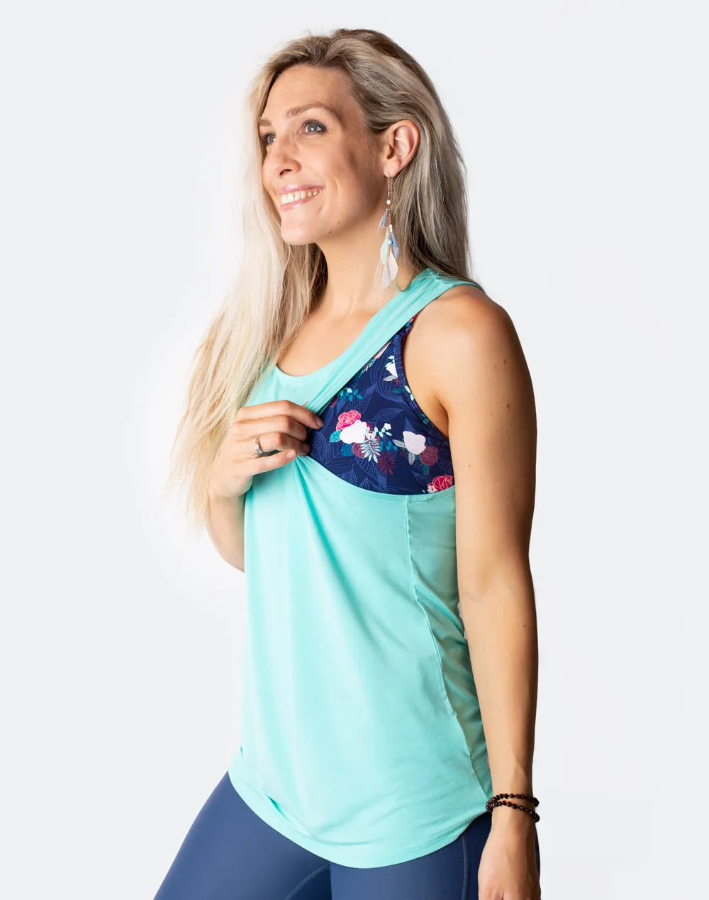 Relove ** Breastfeeding Top - Casual Tank Mint