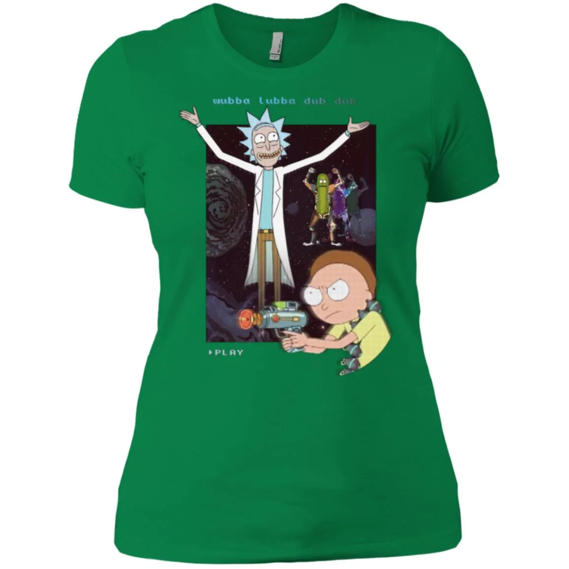 Rick And Morty Retro Video Game Women T-Shirt