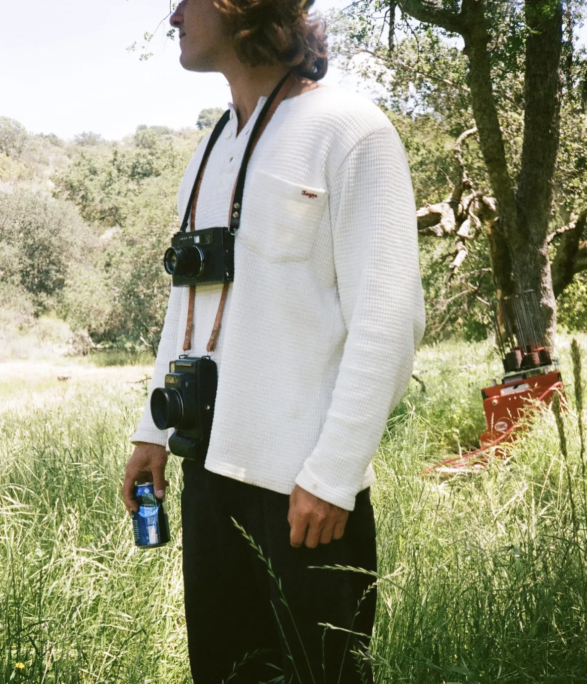 Sawpit Henley L/S Thermal - Vintage White
