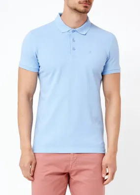 Sidiou Group Men's Oversize Light Blue Polo T-shirt