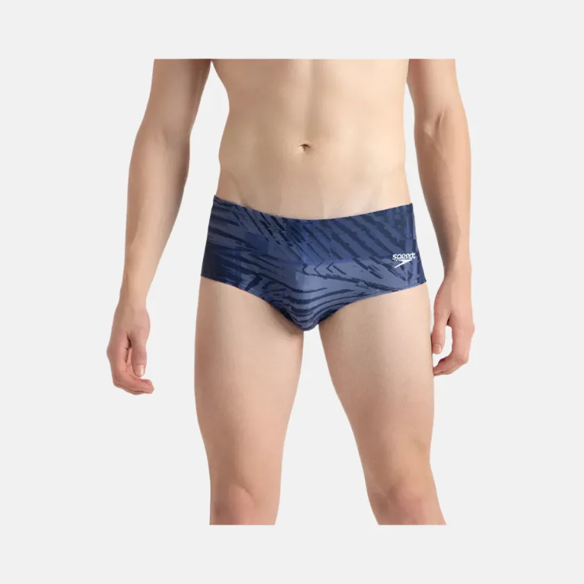 Speedo Endurance10 Hyperboom Men's Print Brief -Peacoat/Cerulean Blue/White