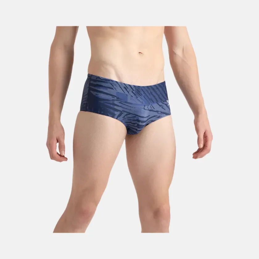 Speedo Endurance10 Hyperboom Men's Print Brief -Peacoat/Cerulean Blue/White