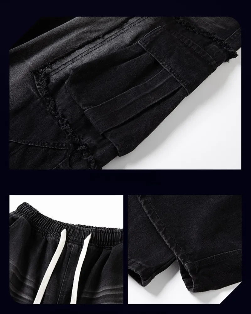 Streetwear Heavy Washed Straight Jeans