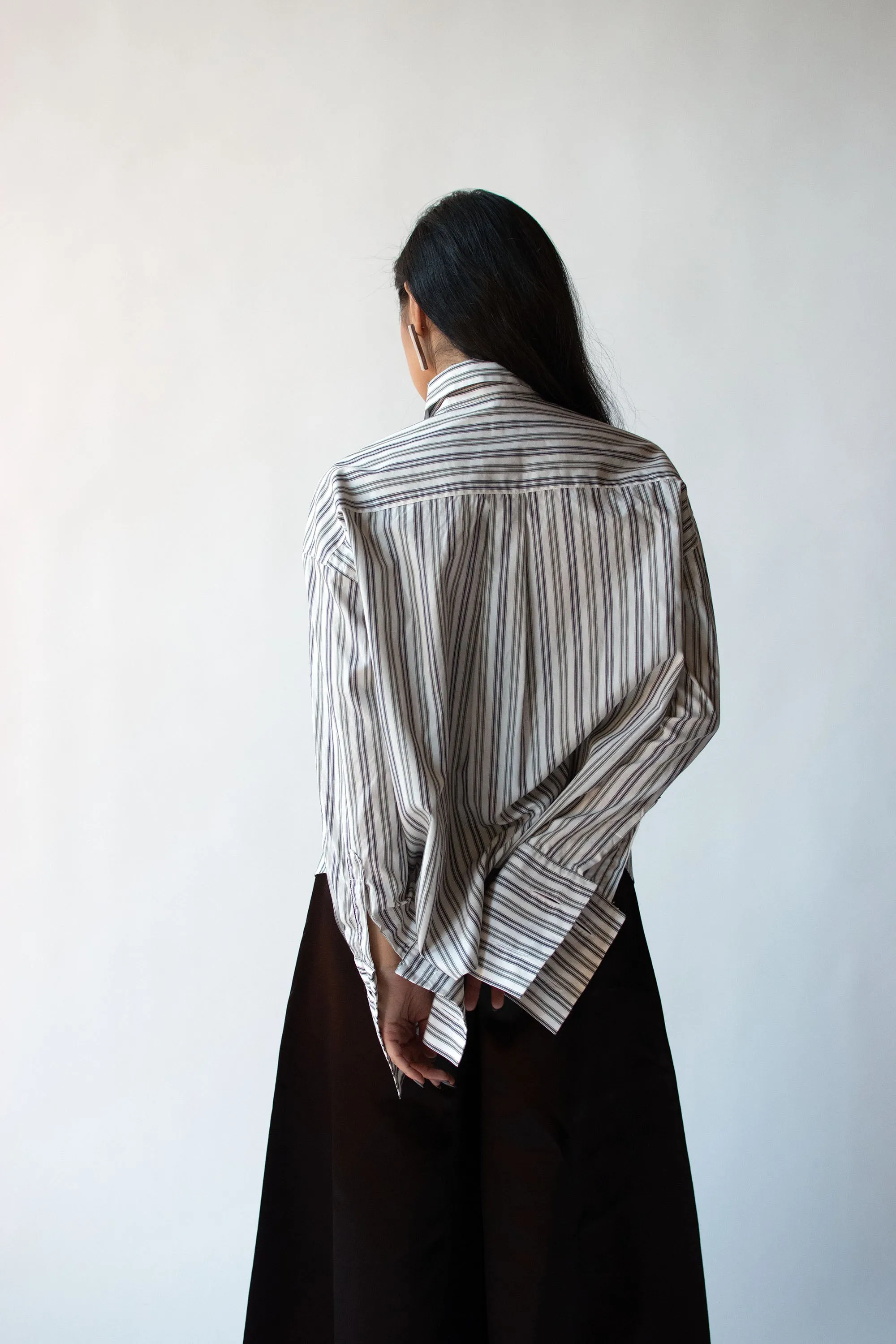 Striped Cotton Shirt | Romeo Gigli FW 1994