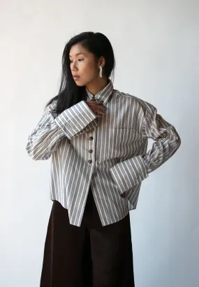 Striped Cotton Shirt | Romeo Gigli FW 1994