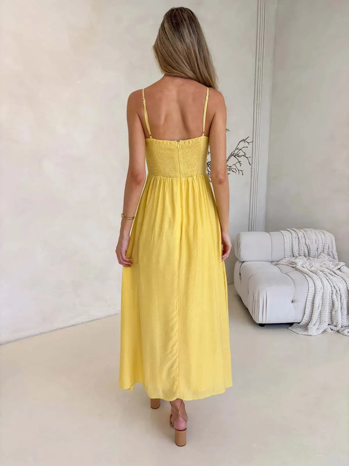 Sunset Maxi Dress in Yellow