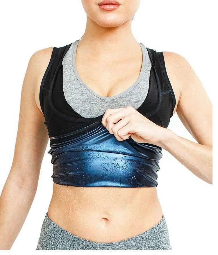 Sweat Shaper Men And Women Premium Slimming Shapewear Workout Sauna Tank Top Vest