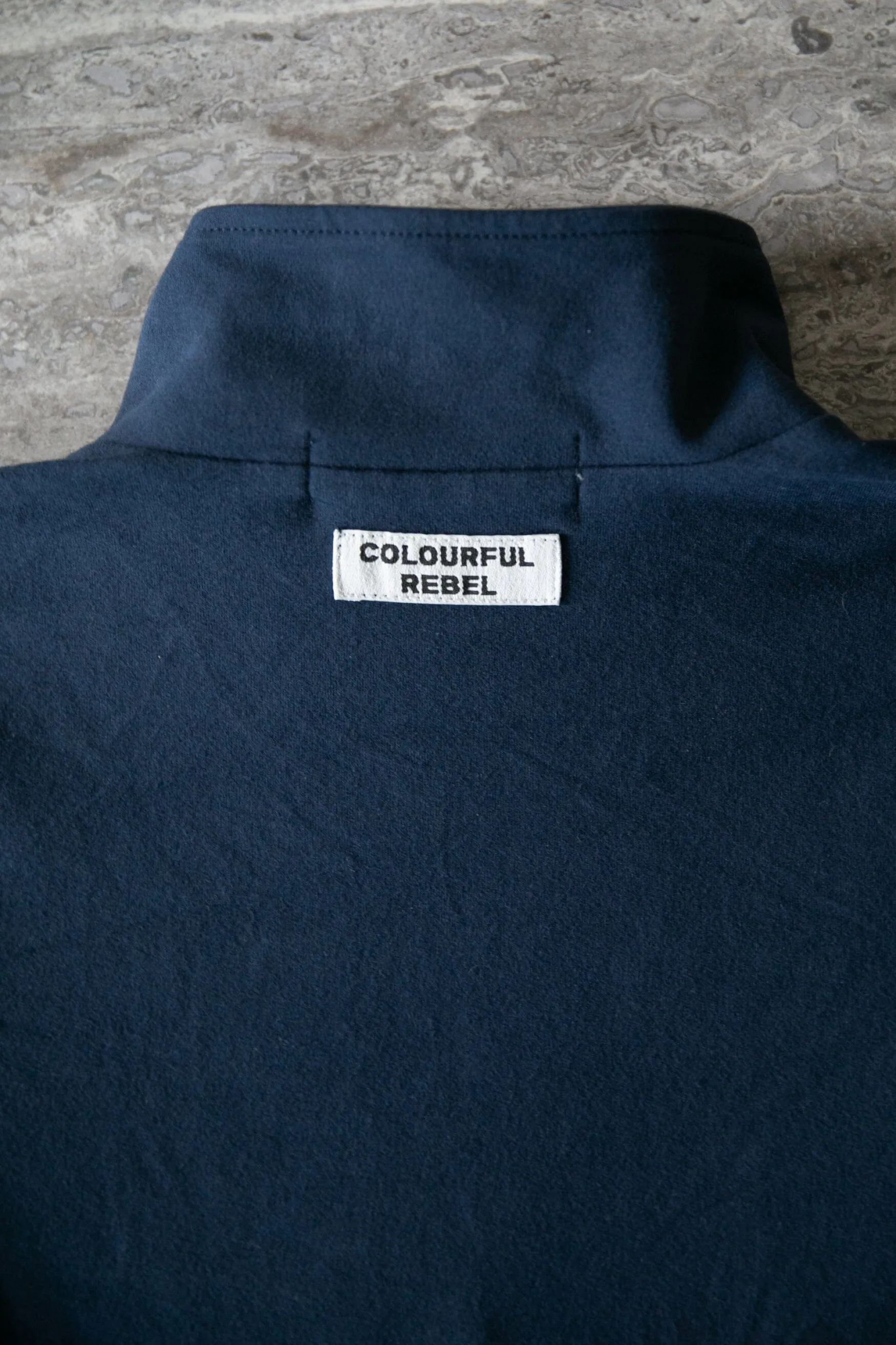 Uni Fitted Zip Top | Peacoat Blue