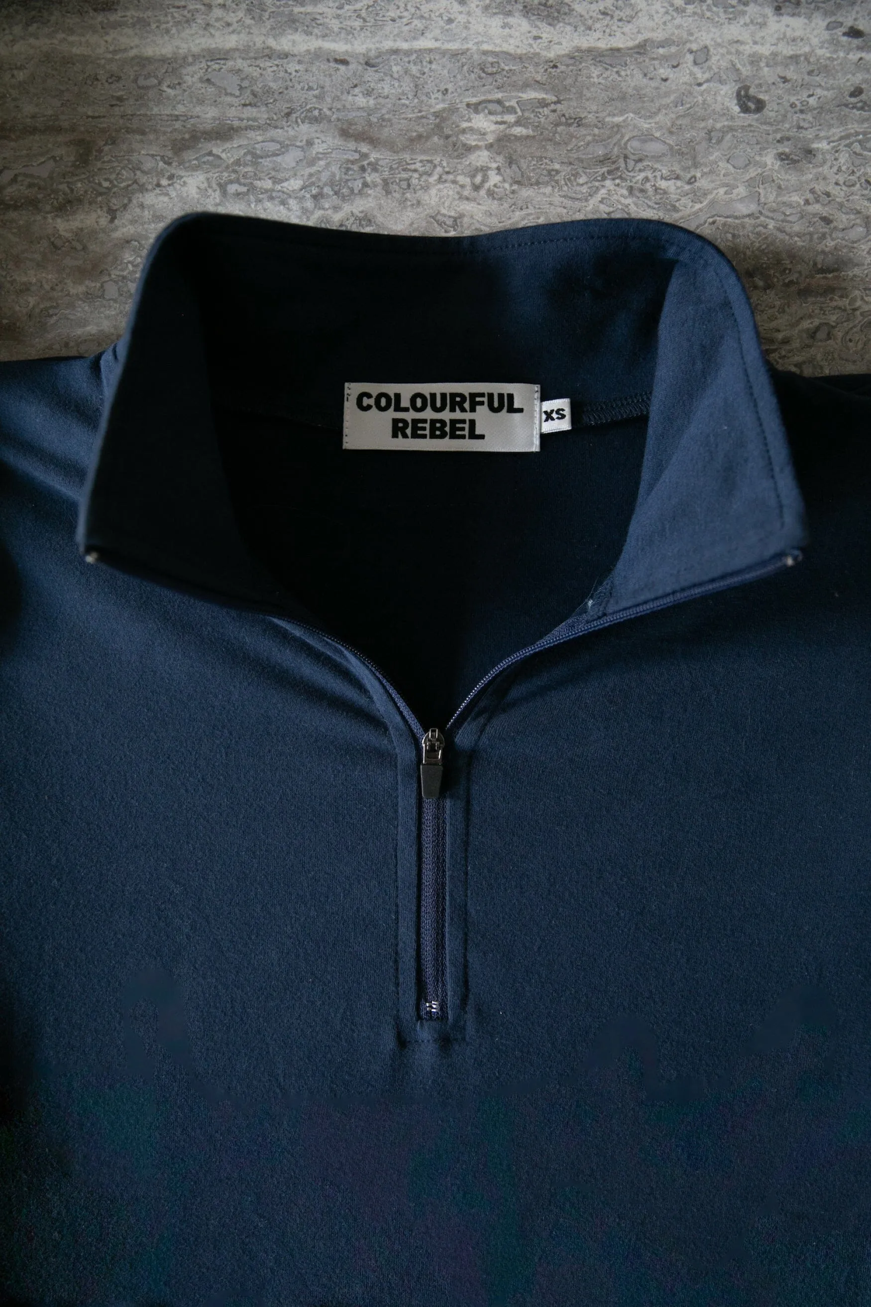 Uni Fitted Zip Top | Peacoat Blue