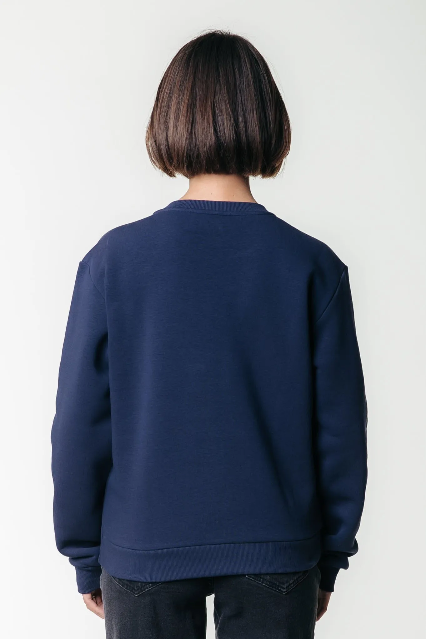 Uni Label Sweat | Peacoat Blue