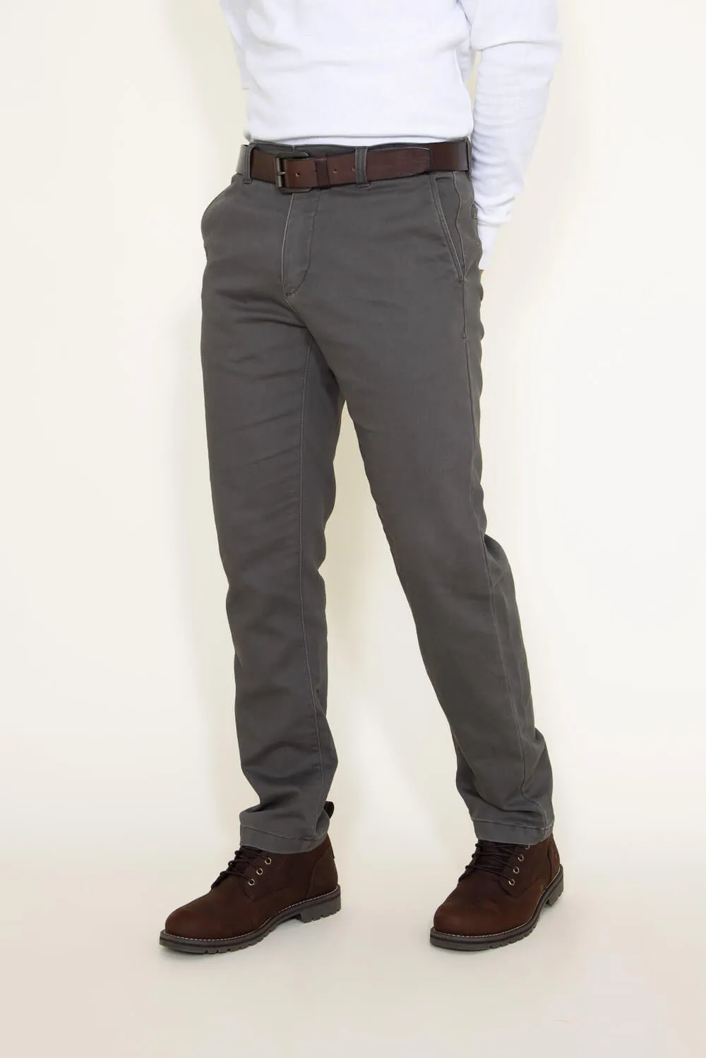 Union Lounge Chino Pants for Men in Grey  | H3544Y2-FLINT