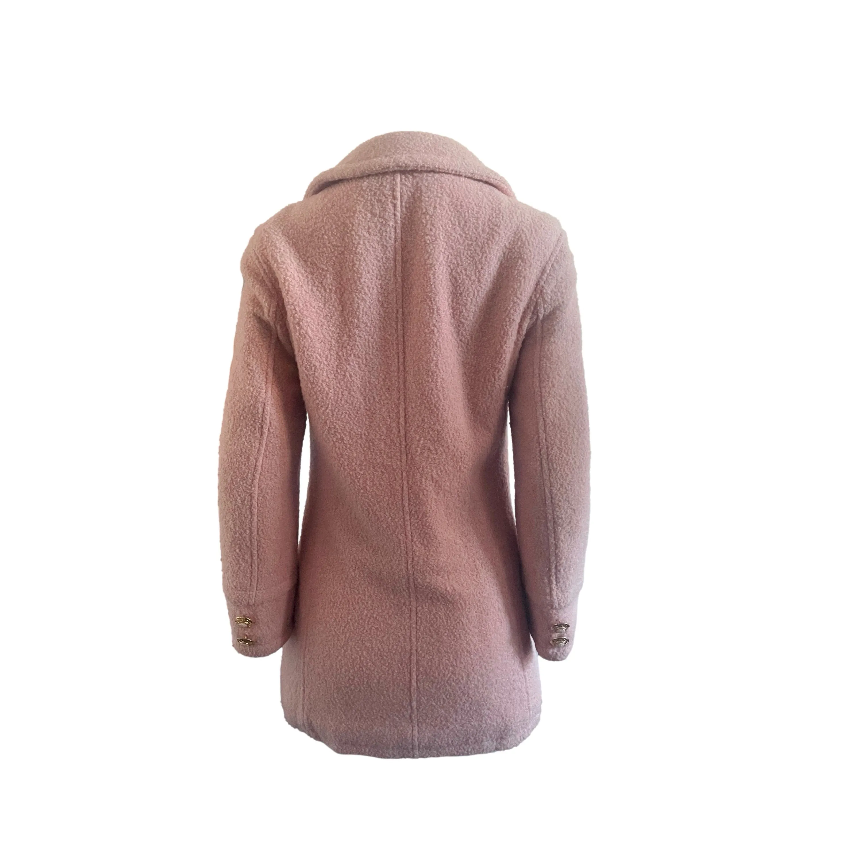 Versace Blush Logo Button Peacoat