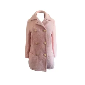 Versace Blush Logo Button Peacoat