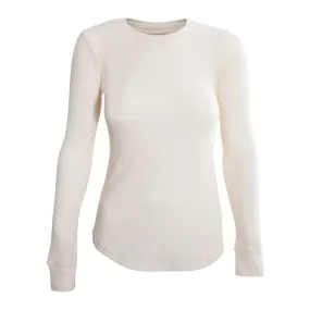 Watsons Women's Waffle Thermal Crewneck Long Sleeve Top WAT213