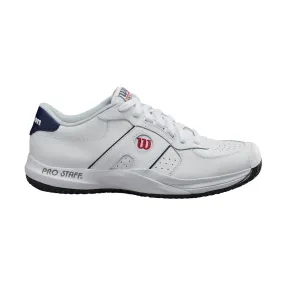 Wilson Men's Pro Staff Tennis Shoes in White/White/Peacoat