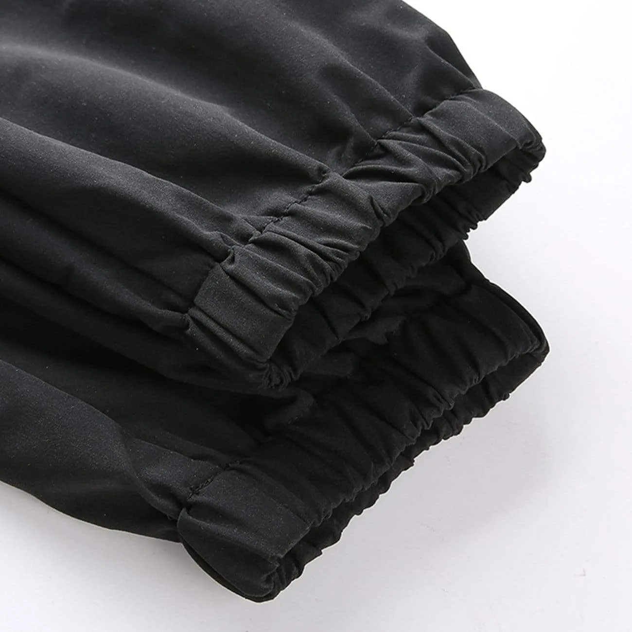 WLS Function Punk Hollow Out Ribbons Pants
