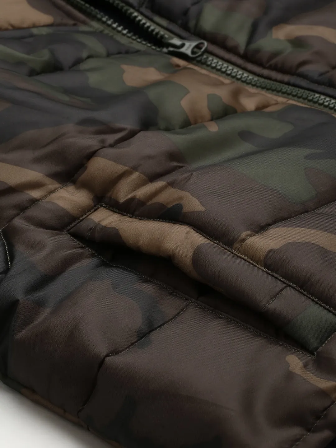 Women Green Camouflage Jacket