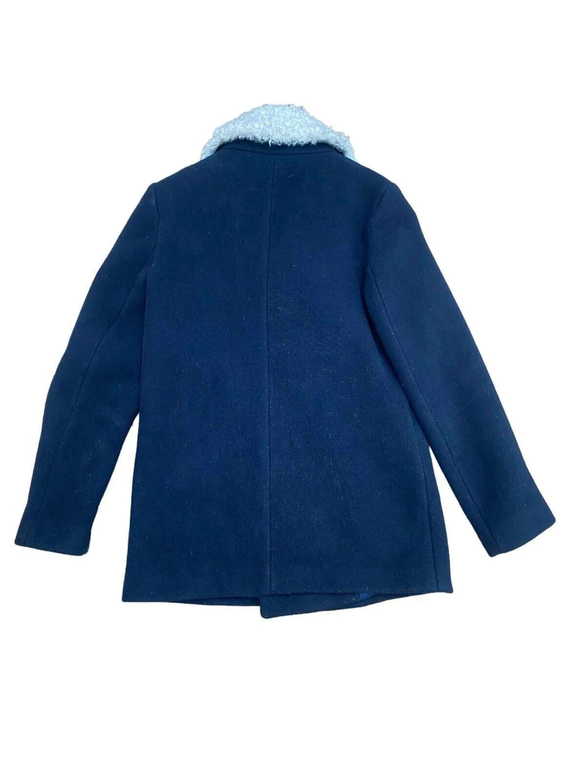 Women Navy Wool Peacoat